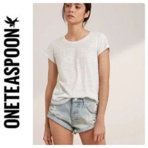 One x One Teaspoon Bandits Cut Off Denim Shorts